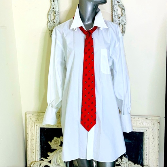 VINTAGE Christopher Hart Silk Festive Holiday Tie UNISEX - Picture 8 of 8